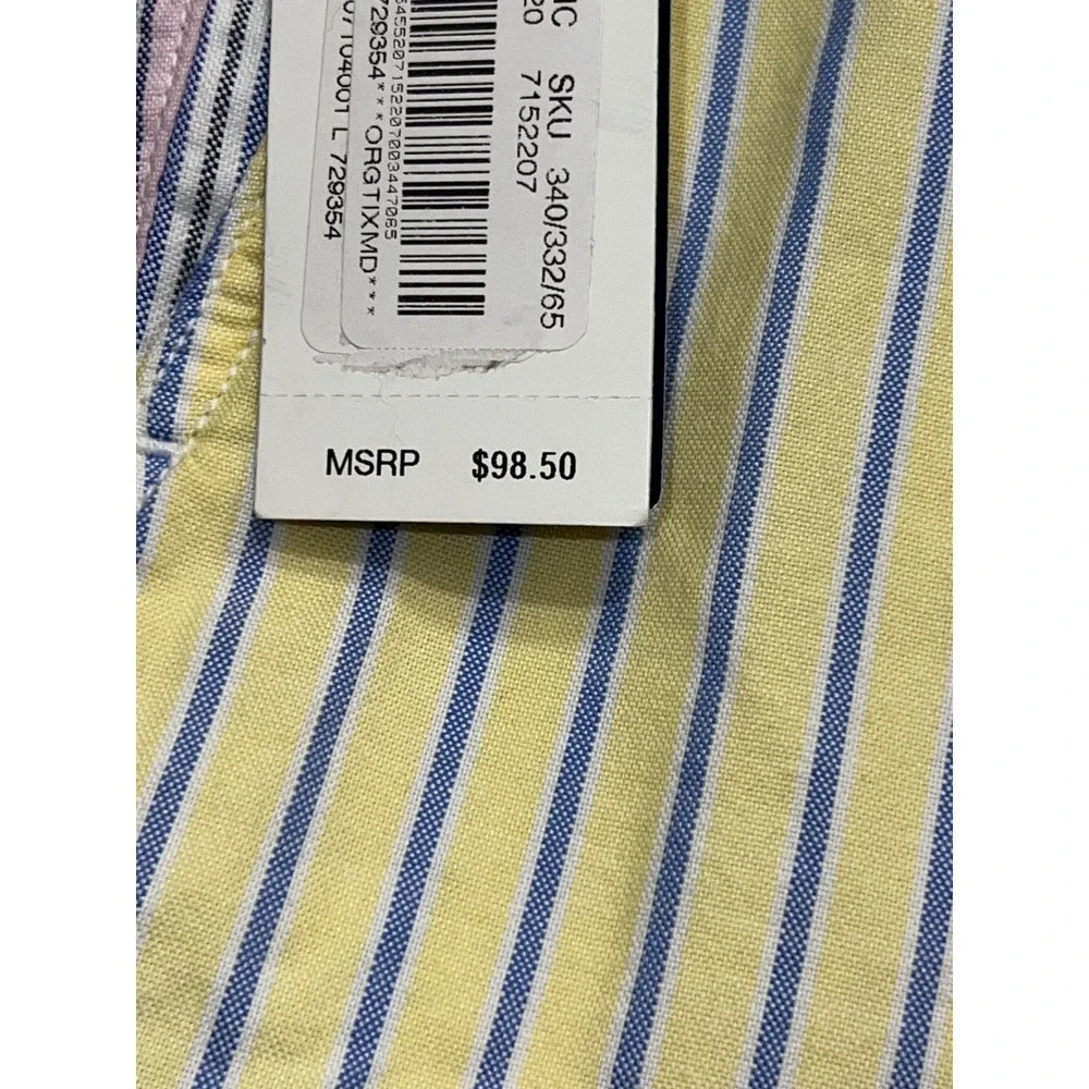 NWT Polo Ralph Lauren Large Classic Fit  Striped Patchwork Shorts Multi Color